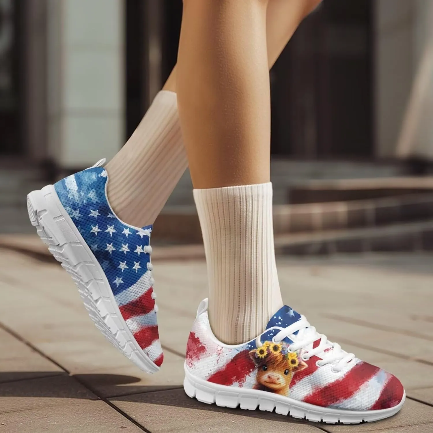 Casual Sneakers for Women Running Shoes Lace Up Womens Tennis Shoes