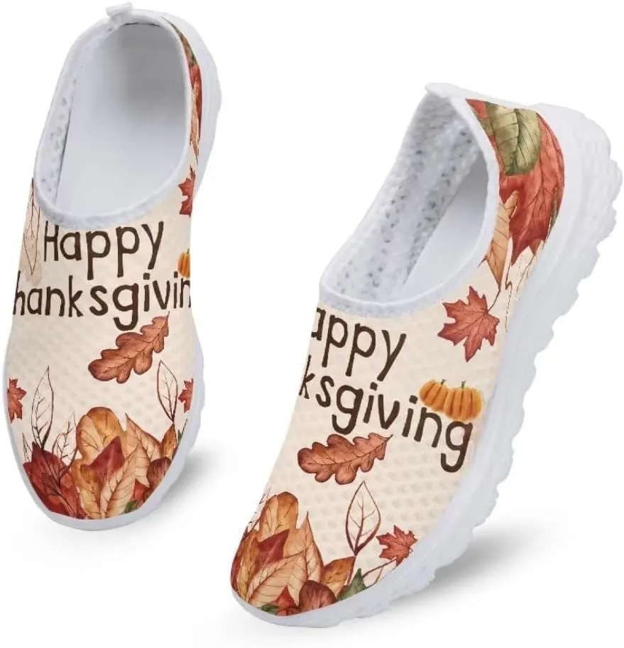 Jeiento Running Shoes for Women Men Athletic Walking Sneakers,Fall Leaf Shoes,Halloween Shoes for Hiking Walking Sports Travel Jogging Shoes