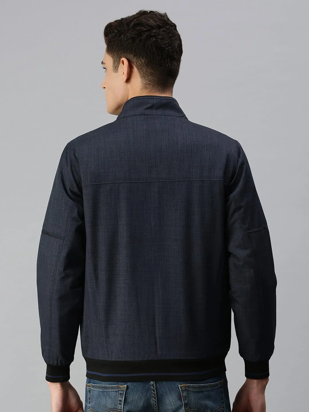 Men Blue Tailored Sporty Jacket