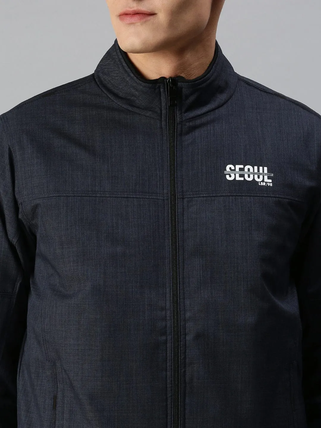 Men Blue Tailored Sporty Jacket