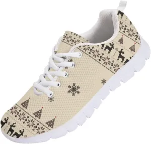 Modysero Shoes for Women Lightweight Breathable Nonslip Sneakers Casual Daily Lace Up Tennis Shoes