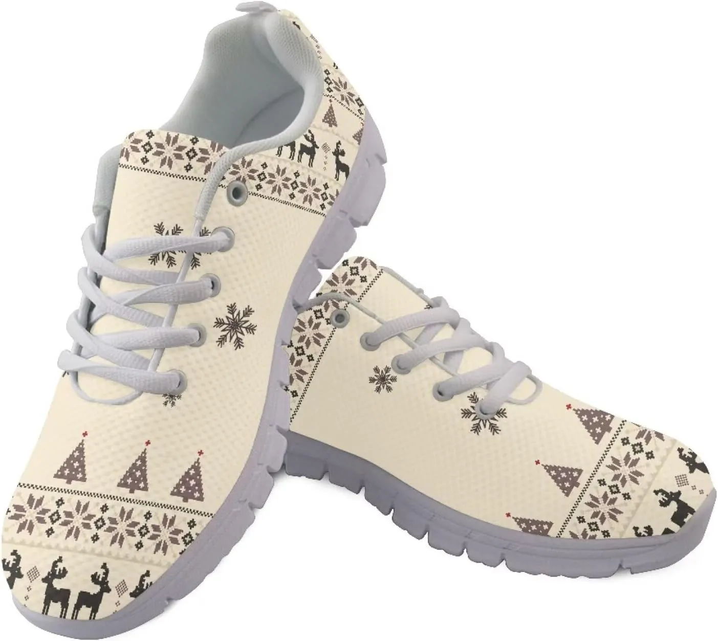 Modysero Shoes for Women Lightweight Breathable Nonslip Sneakers Casual Daily Lace Up Tennis Shoes
