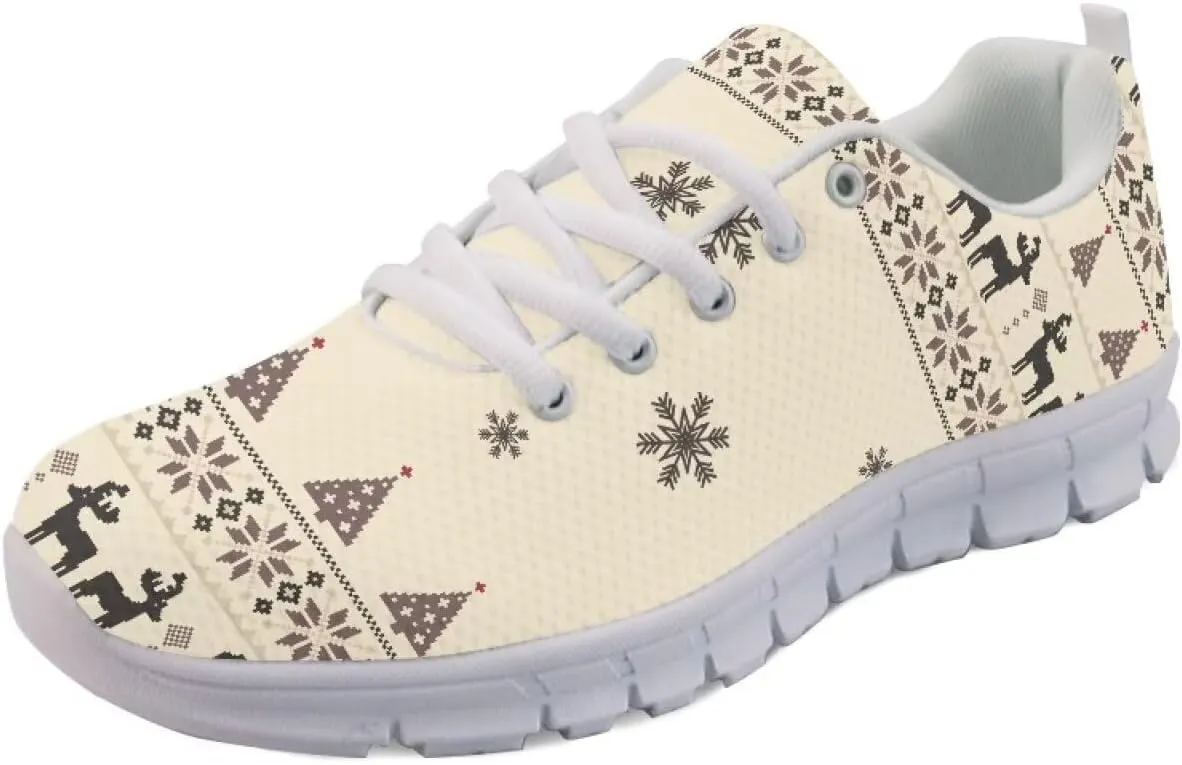 Modysero Shoes for Women Lightweight Breathable Nonslip Sneakers Casual Daily Lace Up Tennis Shoes