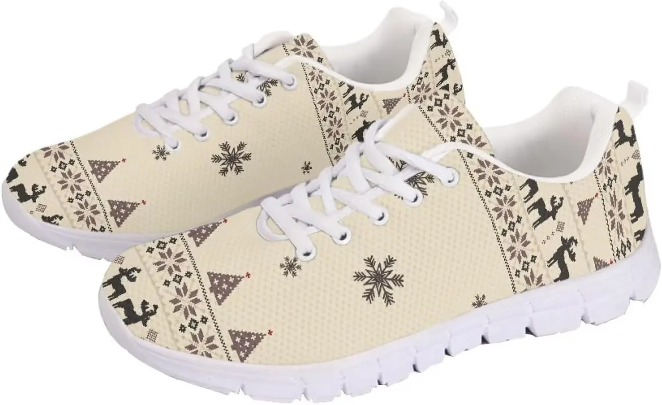 Modysero Shoes for Women Lightweight Breathable Nonslip Sneakers Casual Daily Lace Up Tennis Shoes