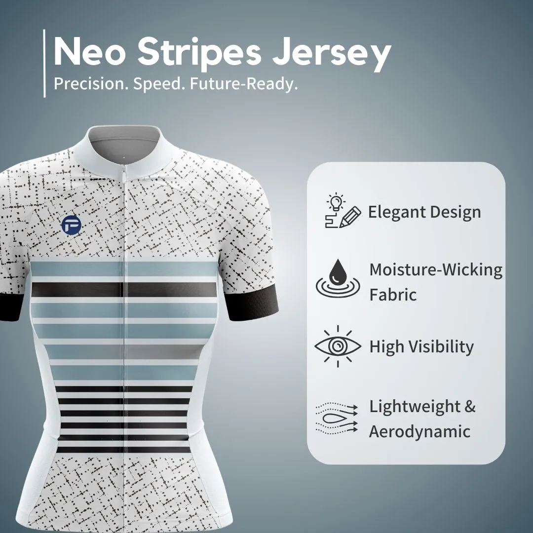 Neo Stripes | Women's Short Sleeve Cycling Set