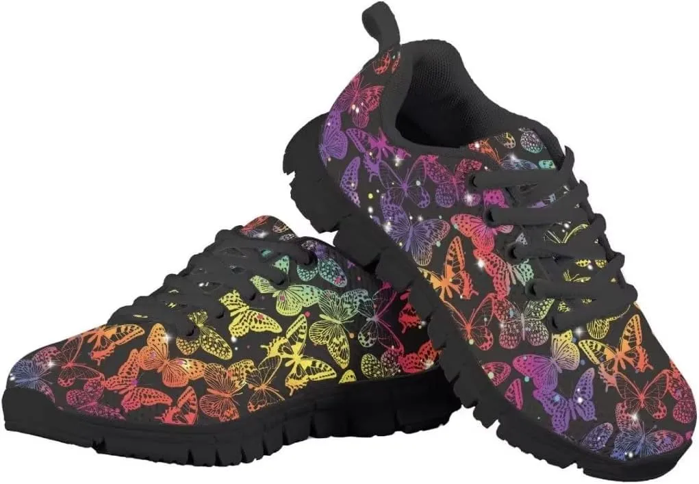 Pinupub Kids Lace-up Sneakers Comfortable Lightweight Casual Running Walking Tennis Shoes