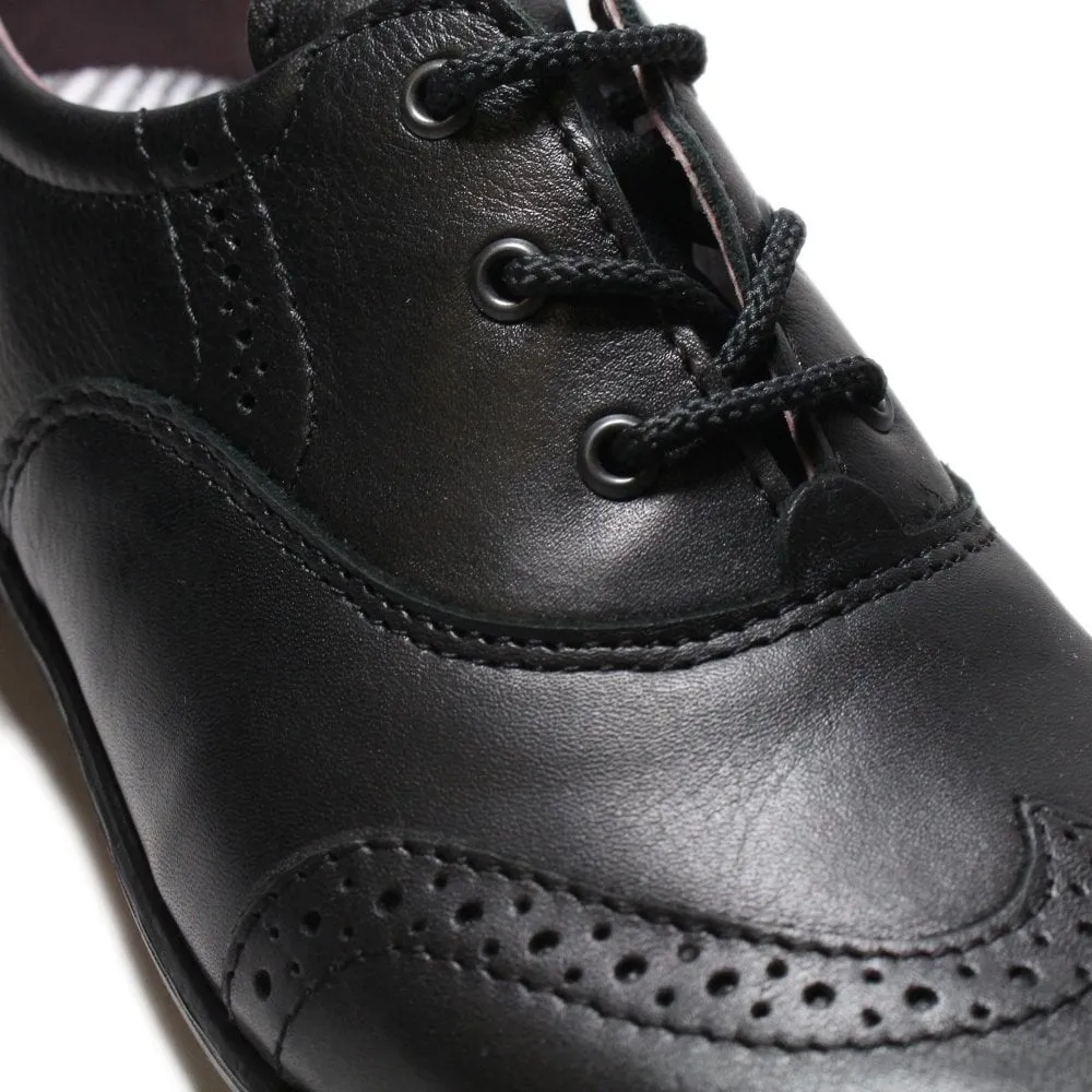 Ricosta Girls Lace-Up Brogue School Shoes 8500202-090 Kate Style