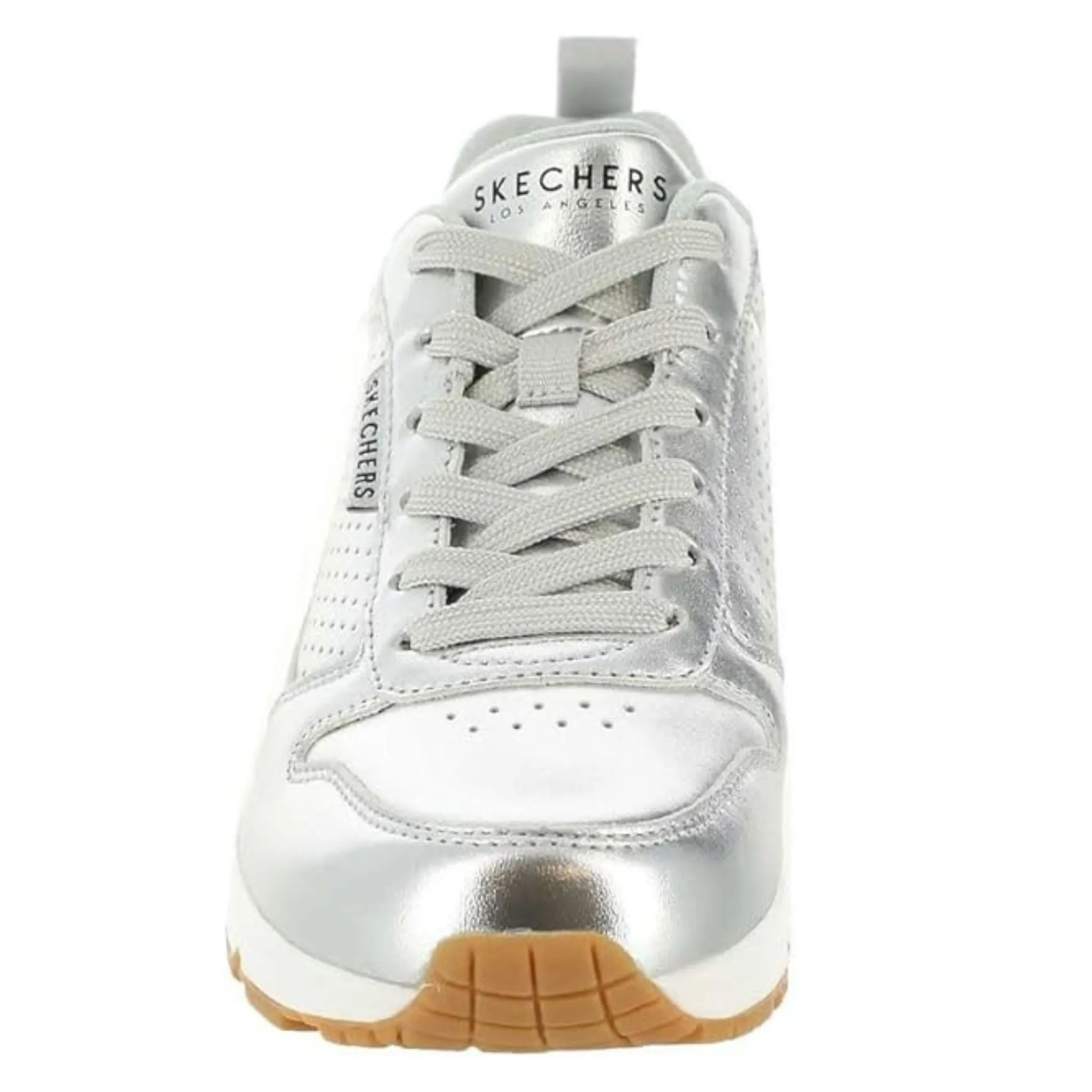 Skechers Women's 177109 Uno Metallixs Silver Casual Shoes